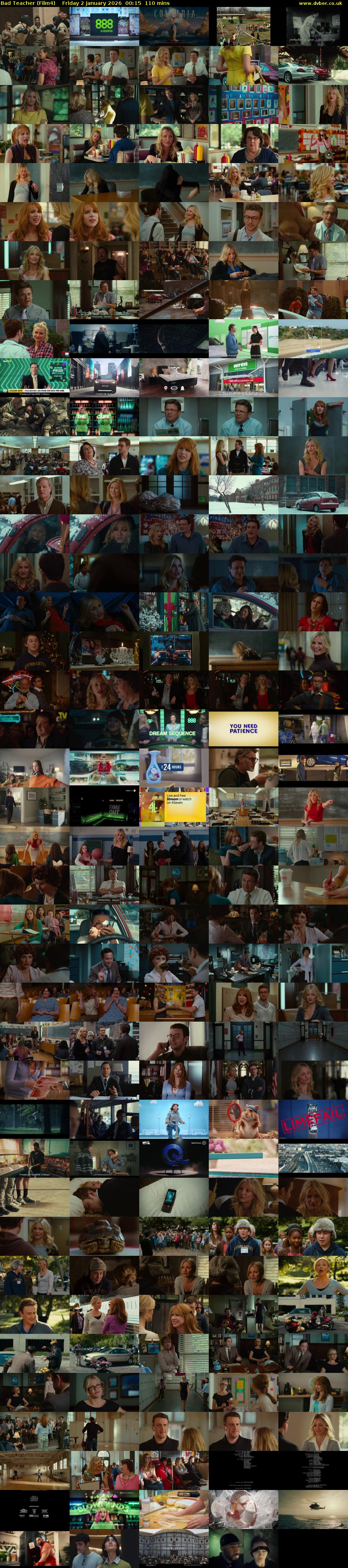 Bad Teacher (Film4) Friday 2 January 2026 00:15 - 02:05