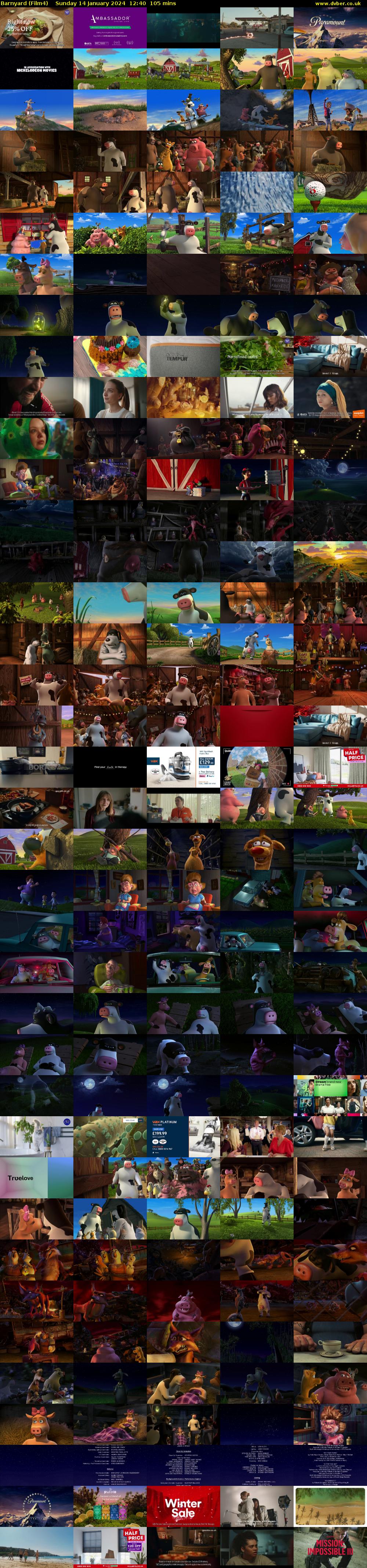 Barnyard (Film4) Sunday 14 January 2024 12:40 - 14:25