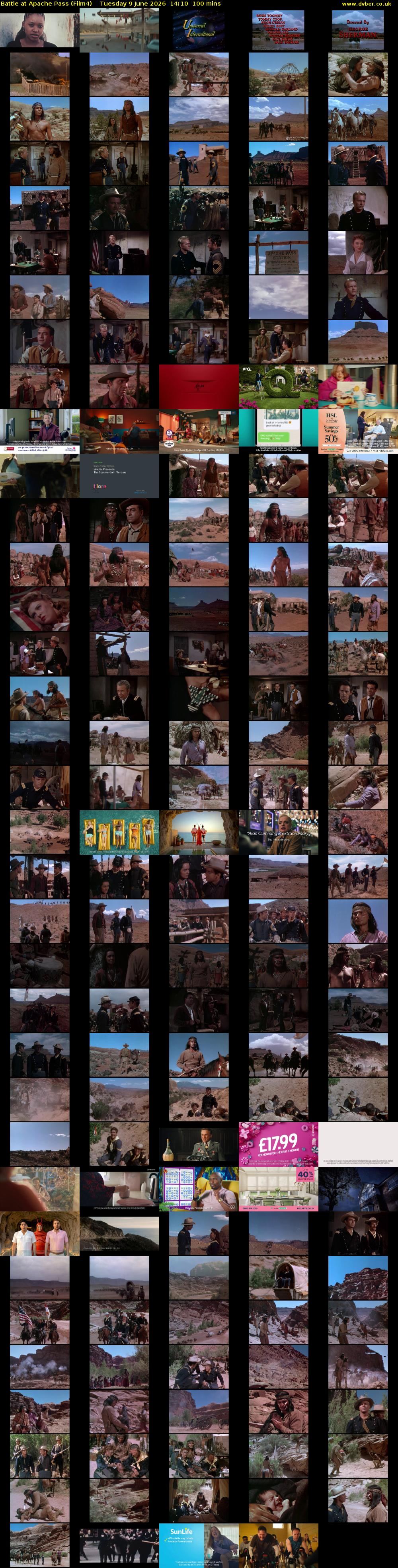 Battle at Apache Pass (Film4) Tuesday 9 June 2026 14:10 - 15:50
