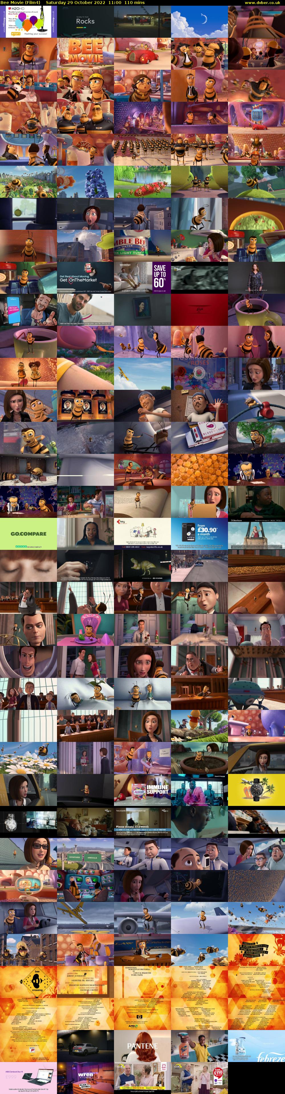 Bee Movie (Film4) Saturday 29 October 2022 11:00 - 12:50