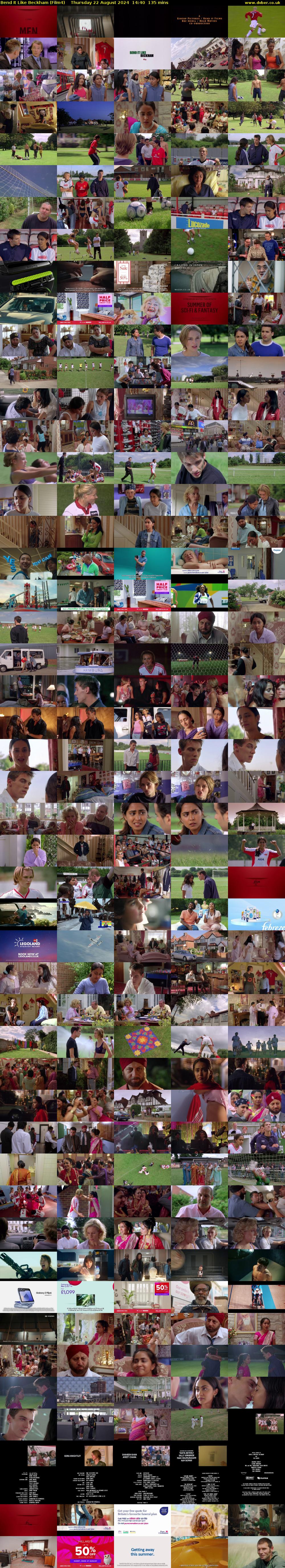Bend It Like Beckham (Film4) Thursday 22 August 2024 14:40 - 16:55
