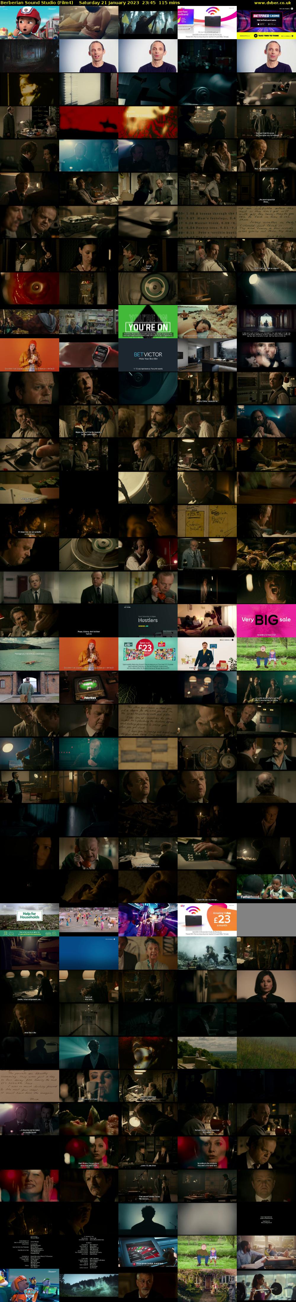 Berberian Sound Studio (Film4) Saturday 21 January 2023 23:45 - 01:40