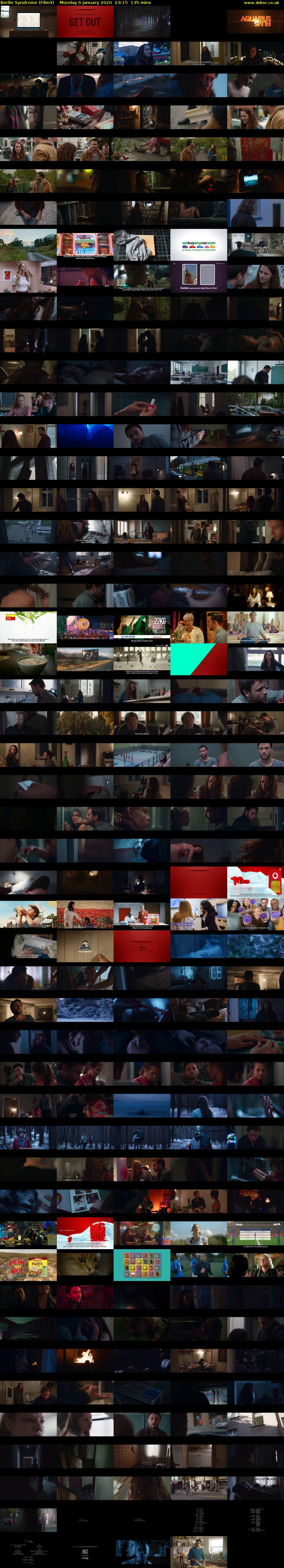 Berlin Syndrome (Film4) Monday 6 January 2020 23:15 - 01:30