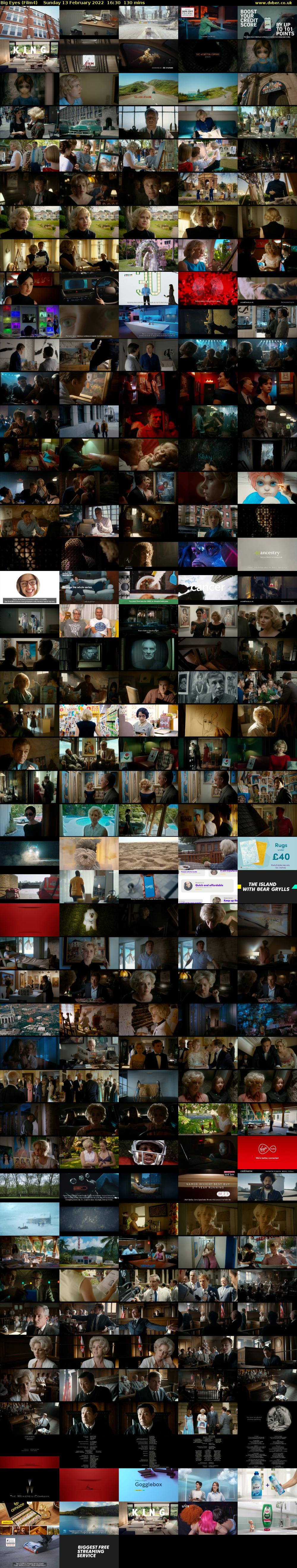 Big Eyes (Film4) Sunday 13 February 2022 16:30 - 18:40