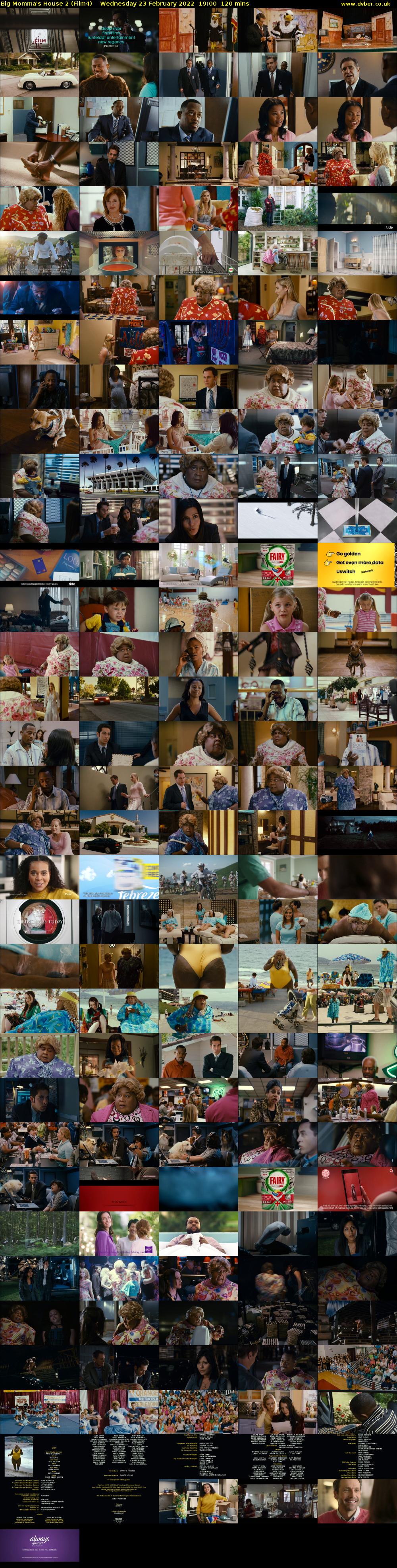 Big Momma's House 2 (Film4) Wednesday 23 February 2022 19:00 - 21:00