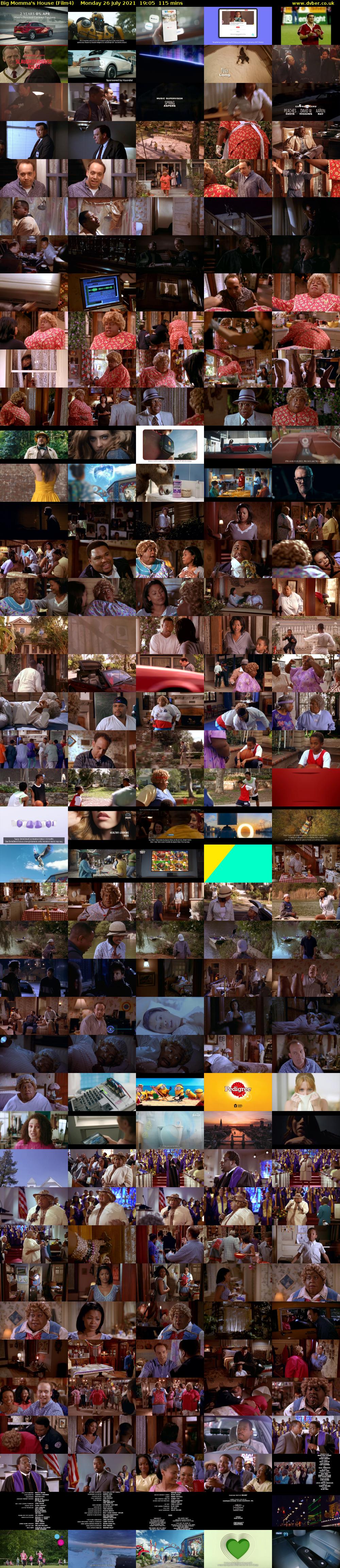 Big Momma's House (Film4) Monday 26 July 2021 19:05 - 21:00