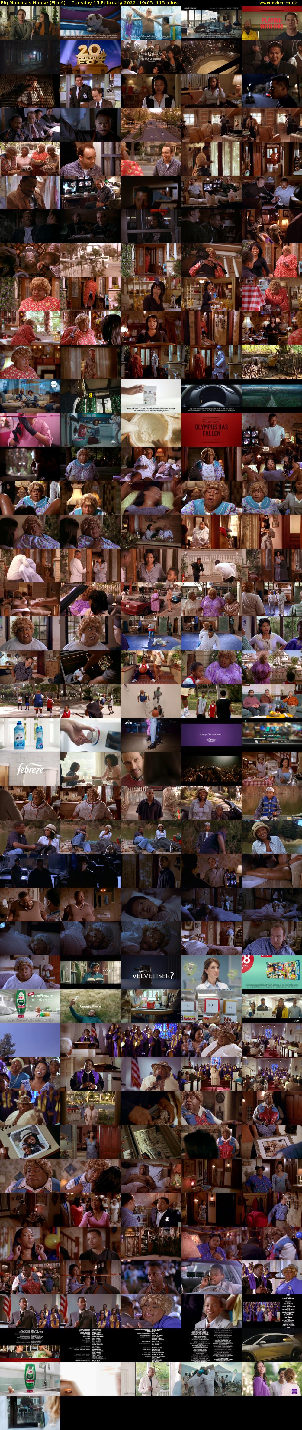 Big Momma's House (Film4) Tuesday 15 February 2022 19:05 - 21:00