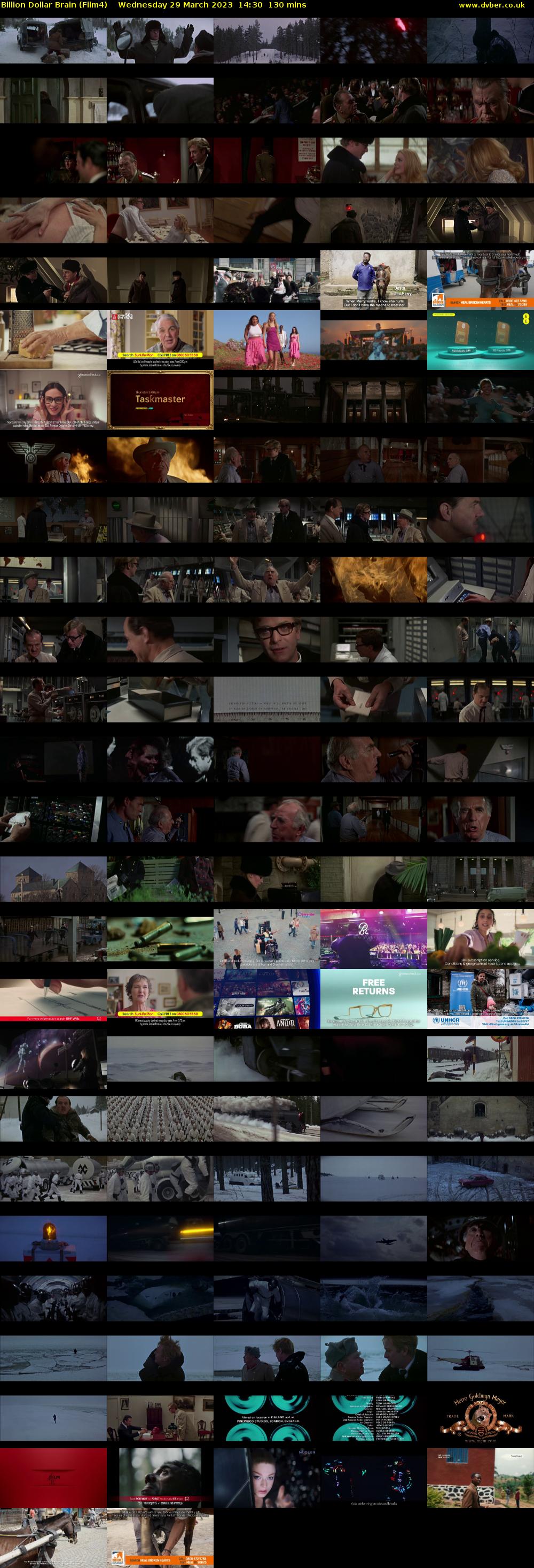 Billion Dollar Brain (Film4) Wednesday 29 March 2023 14:30 - 16:40