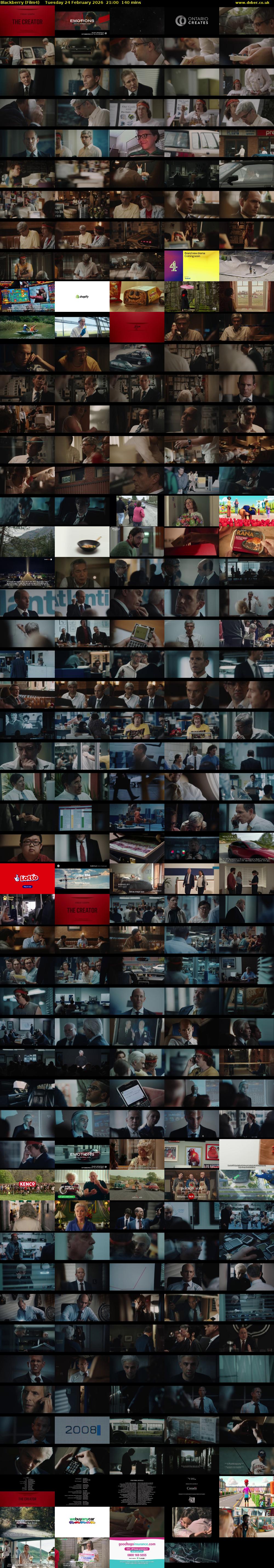 Blackberry (Film4) Tuesday 24 February 2026 21:00 - 23:20