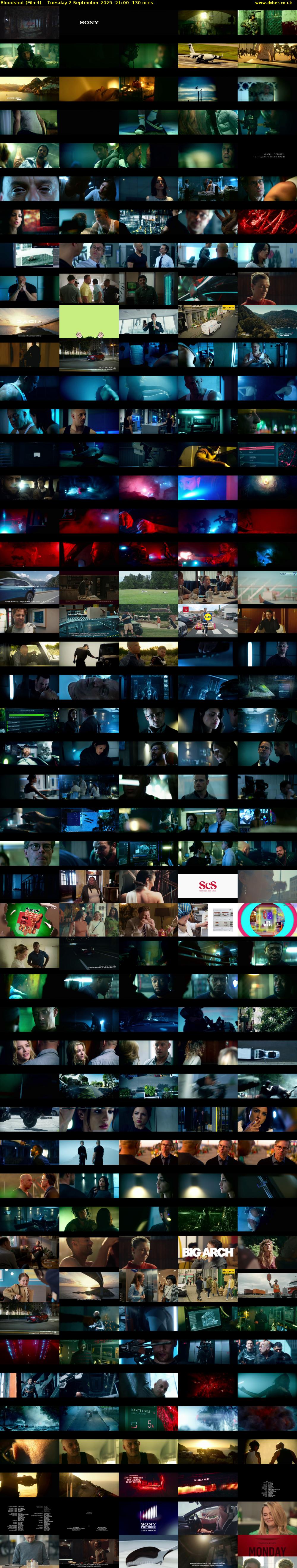Bloodshot (Film4) Tuesday 2 September 2025 21:00 - 23:10
