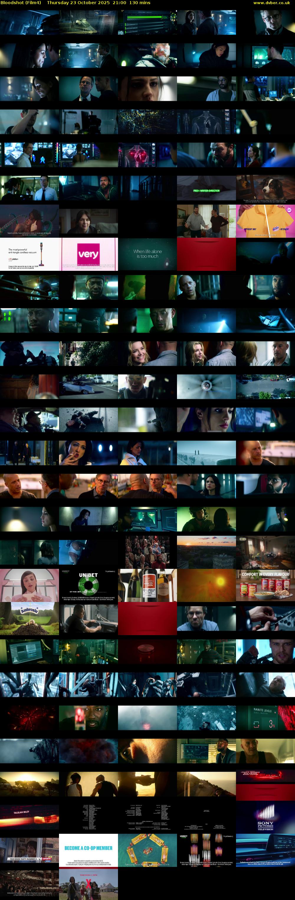 Bloodshot (Film4) Thursday 23 October 2025 21:00 - 23:10