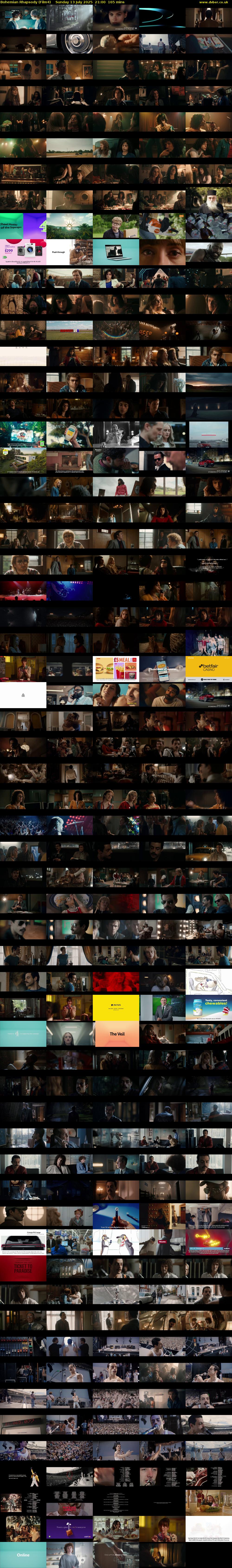 Bohemian Rhapsody (Film4) Sunday 13 July 2025 21:00 - 23:45
