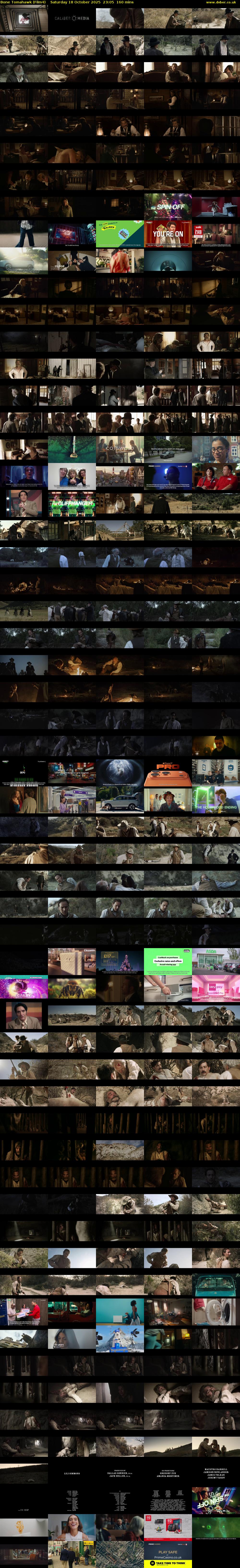 Bone Tomahawk (Film4) Saturday 18 October 2025 23:05 - 01:45