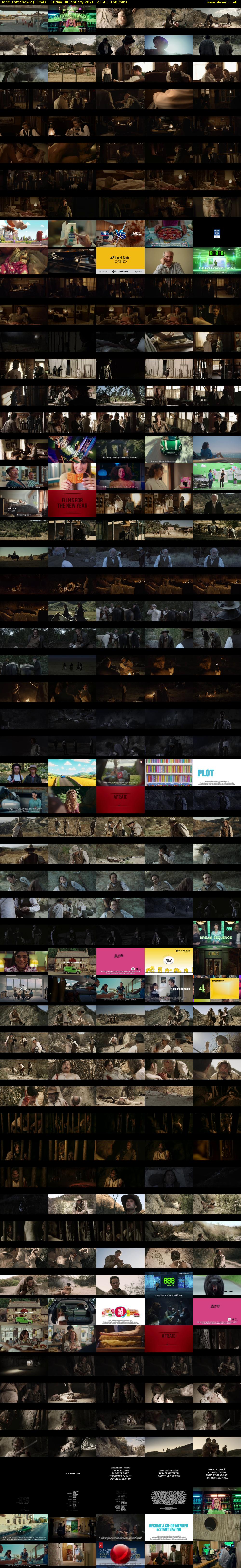 Bone Tomahawk (Film4) Friday 30 January 2026 23:40 - 02:20