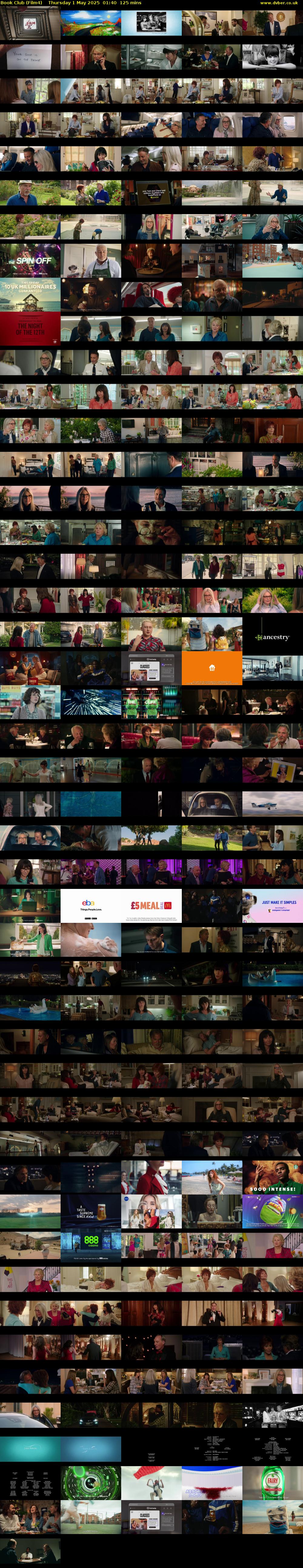 Book Club (Film4) Thursday 1 May 2025 01:40 - 03:45