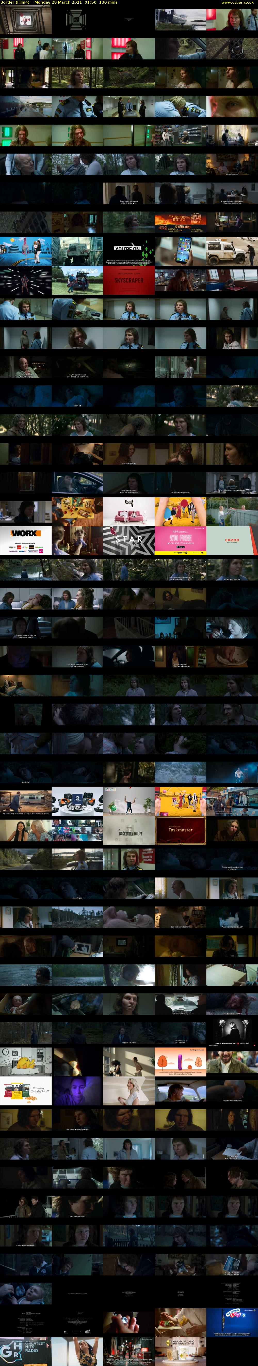 Border (Film4) Monday 29 March 2021 01:50 - 04:00