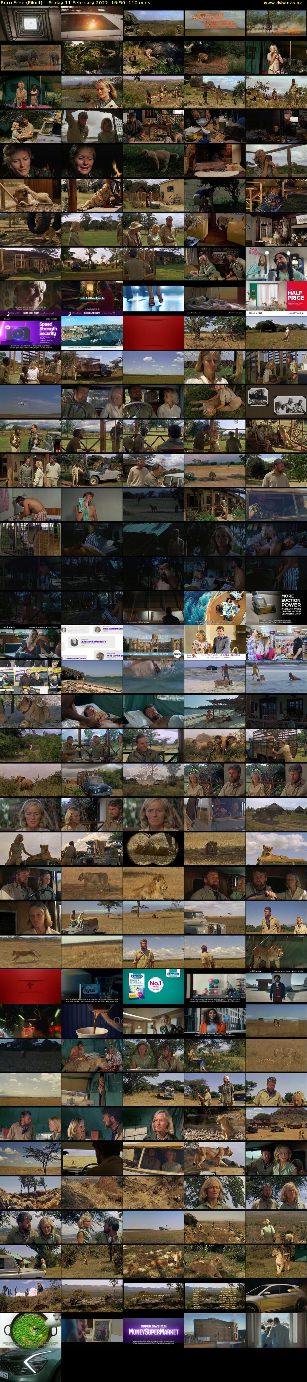 Born Free (Film4) Friday 11 February 2022 16:50 - 18:40
