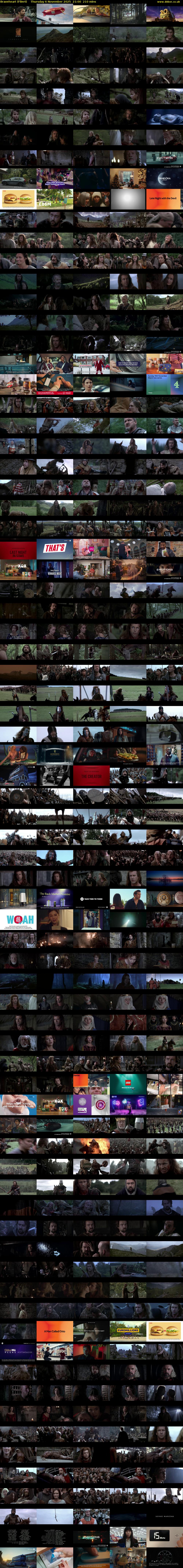 Braveheart (Film4) Thursday 6 November 2025 21:00 - 00:30