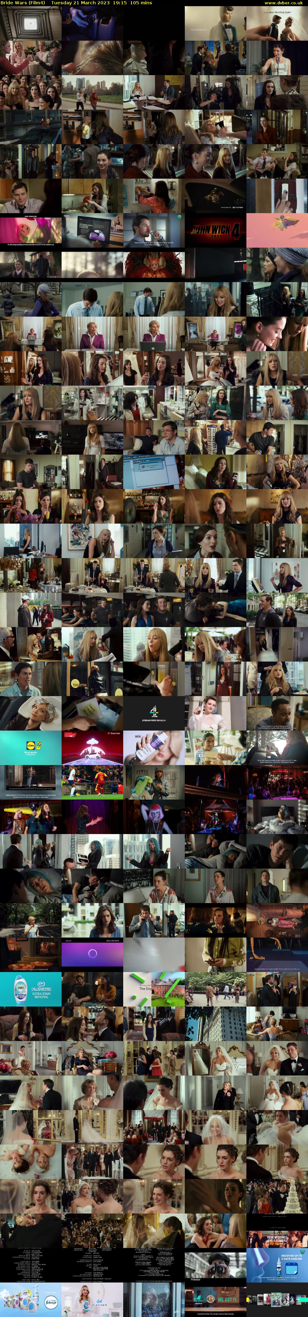 Bride Wars (Film4) Tuesday 21 March 2023 19:15 - 21:00