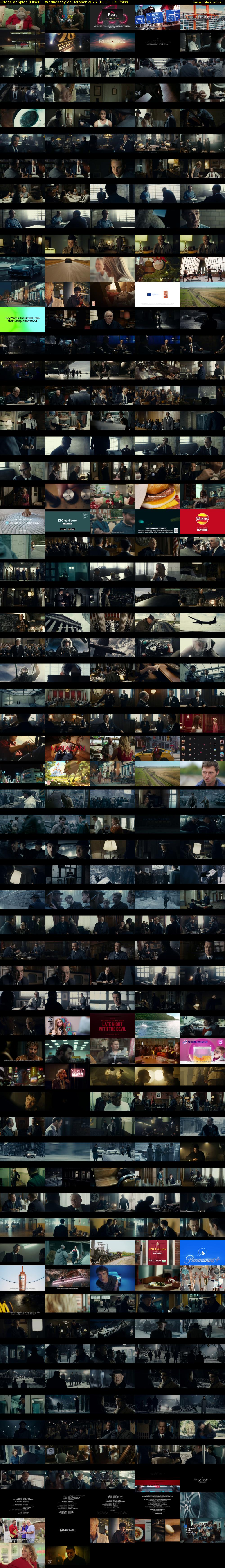 Bridge of Spies (Film4) Wednesday 22 October 2025 18:10 - 21:00