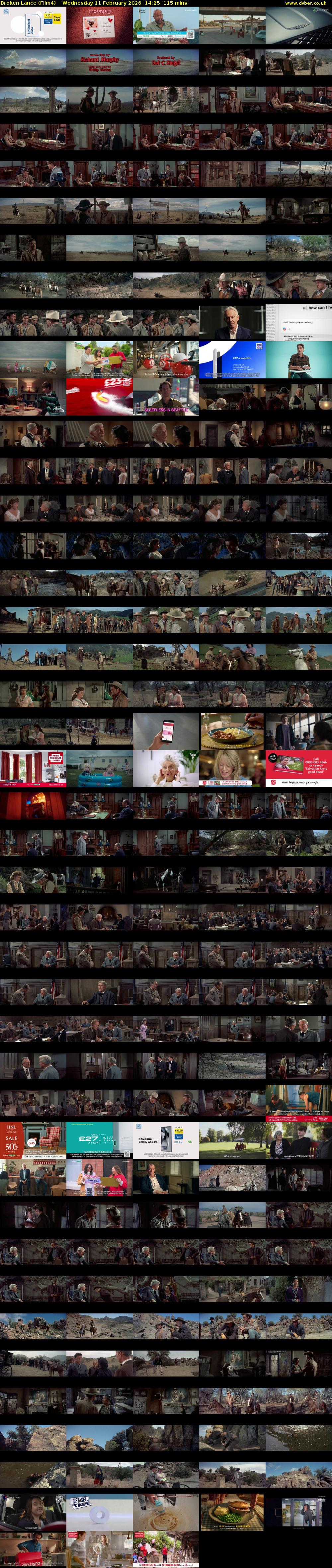 Broken Lance (Film4) Wednesday 11 February 2026 14:25 - 16:20