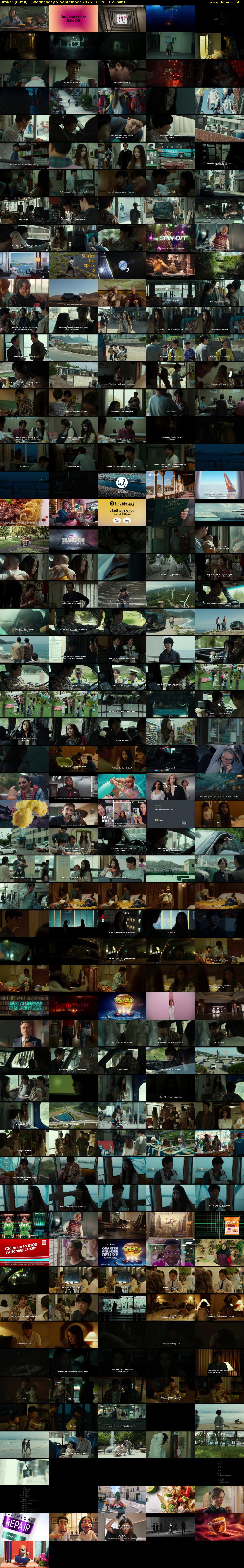 Broker (Film4) Wednesday 9 September 2026 01:20 - 03:55