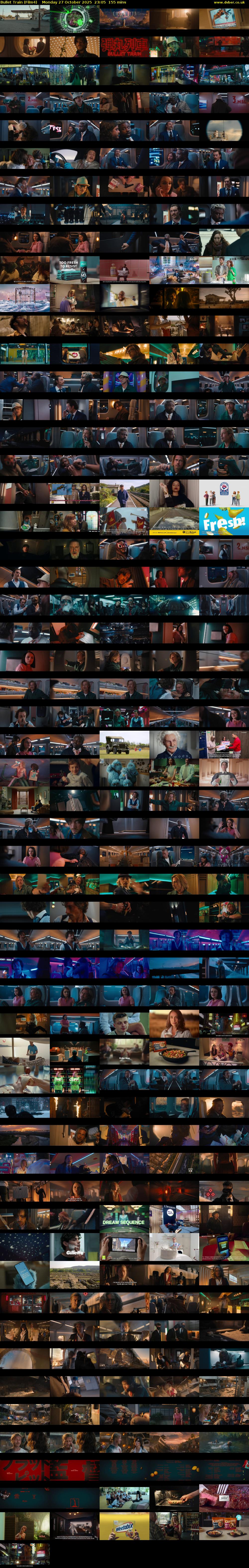 Bullet Train (Film4) Monday 27 October 2025 23:05 - 01:40