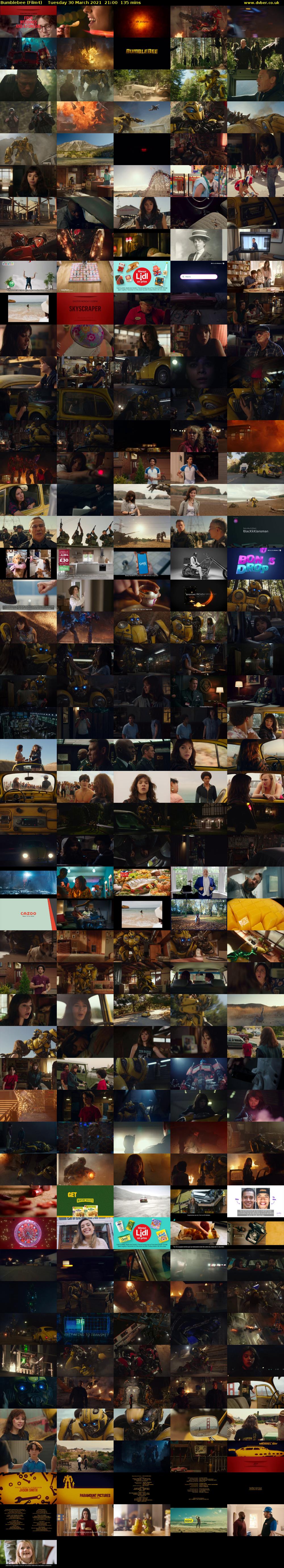 Bumblebee (Film4) Tuesday 30 March 2021 21:00 - 23:15