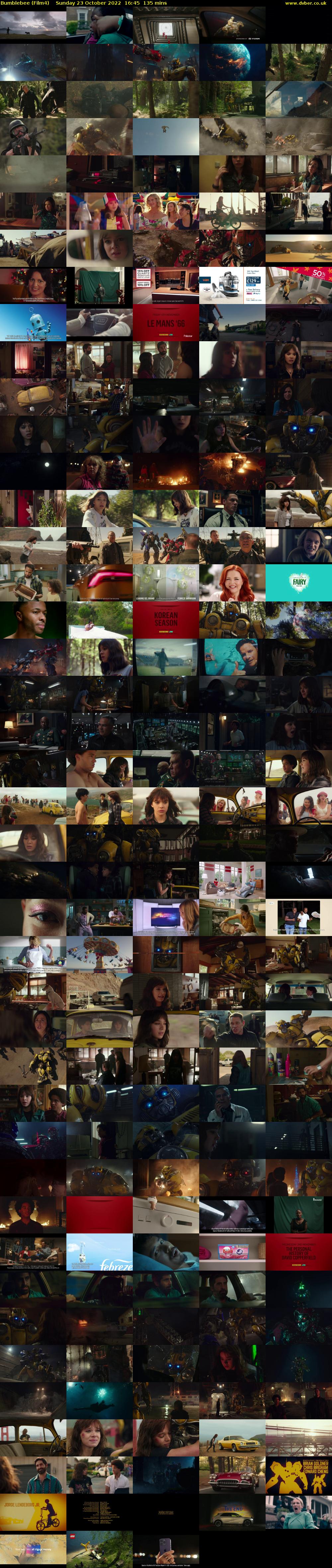 Bumblebee (Film4) Sunday 23 October 2022 16:45 - 19:00