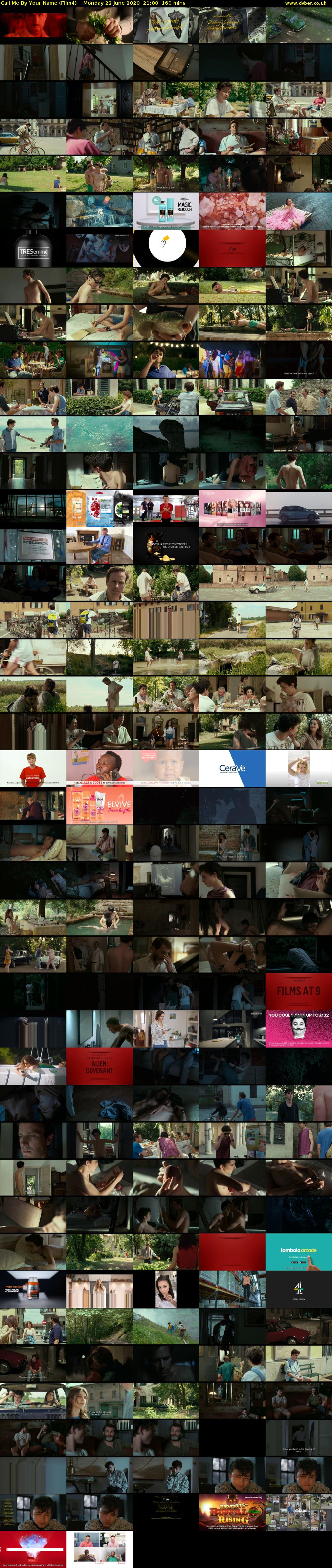 Call Me By Your Name (Film4) Monday 22 June 2020 21:00 - 23:40
