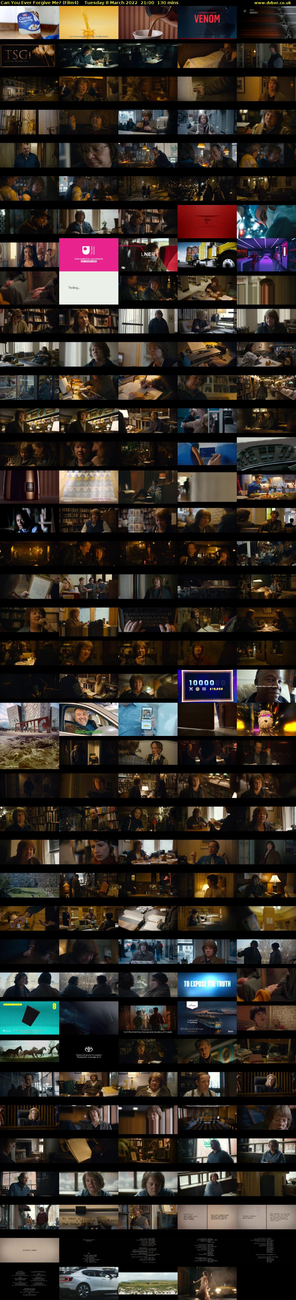 Can You Ever Forgive Me? (Film4) Tuesday 8 March 2022 21:00 - 23:10