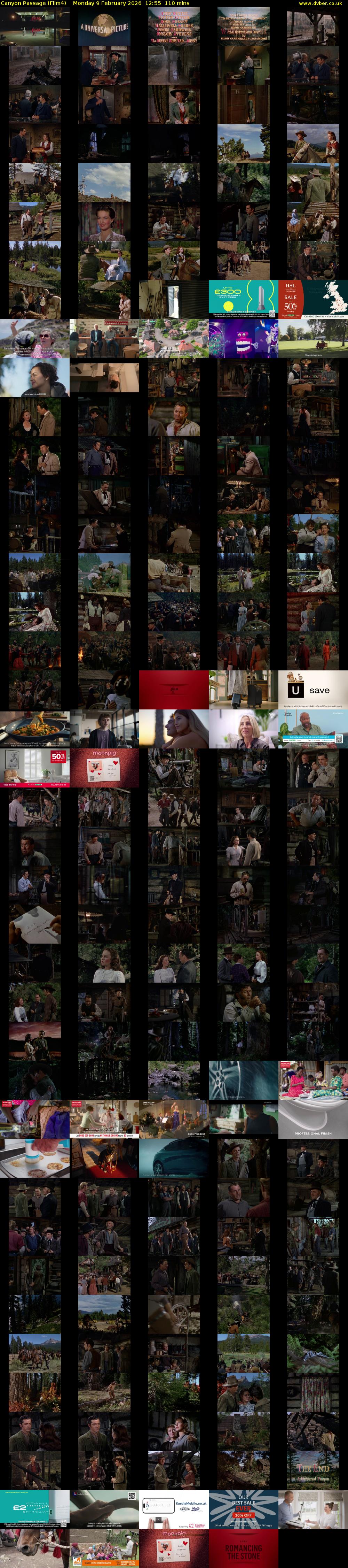 Canyon Passage (Film4) Monday 9 February 2026 12:55 - 14:45