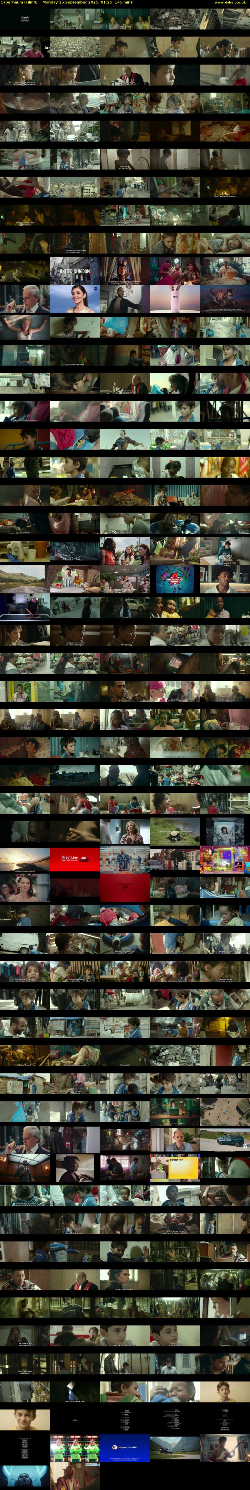 Capernaum (Film4) Monday 15 September 2025 01:25 - 03:50