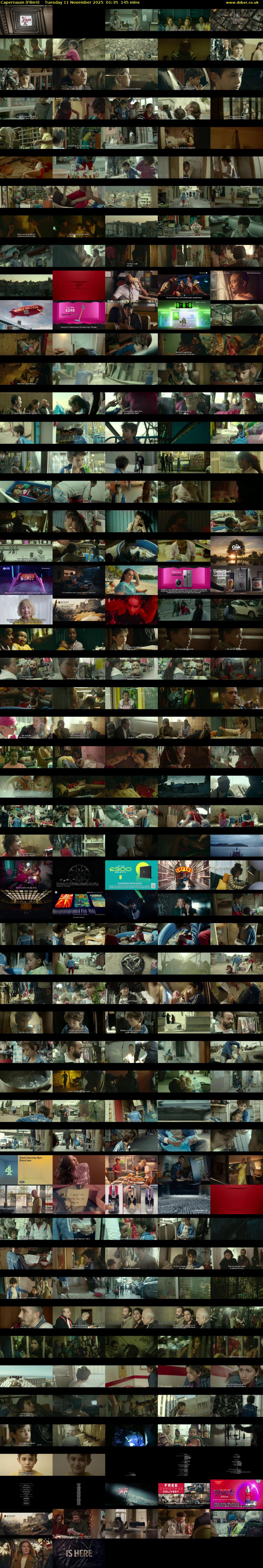 Capernaum (Film4) Tuesday 11 November 2025 01:35 - 04:00