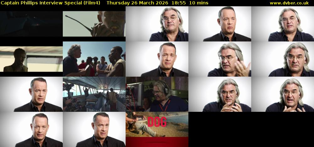 Captain Phillips Interview Special (Film4) Thursday 26 March 2026 18:55 - 19:05