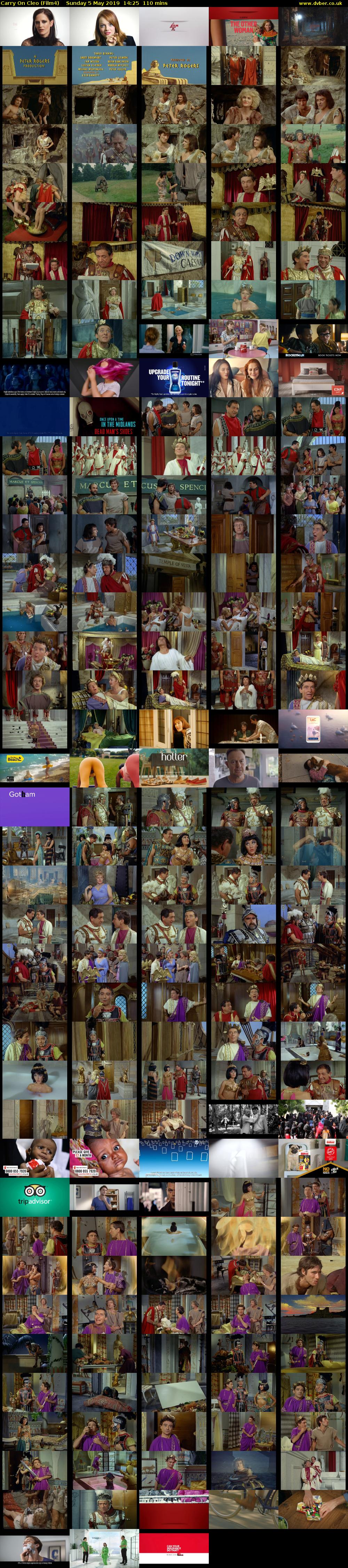 Carry On Cleo (Film4) Sunday 5 May 2019 14:25 - 16:15