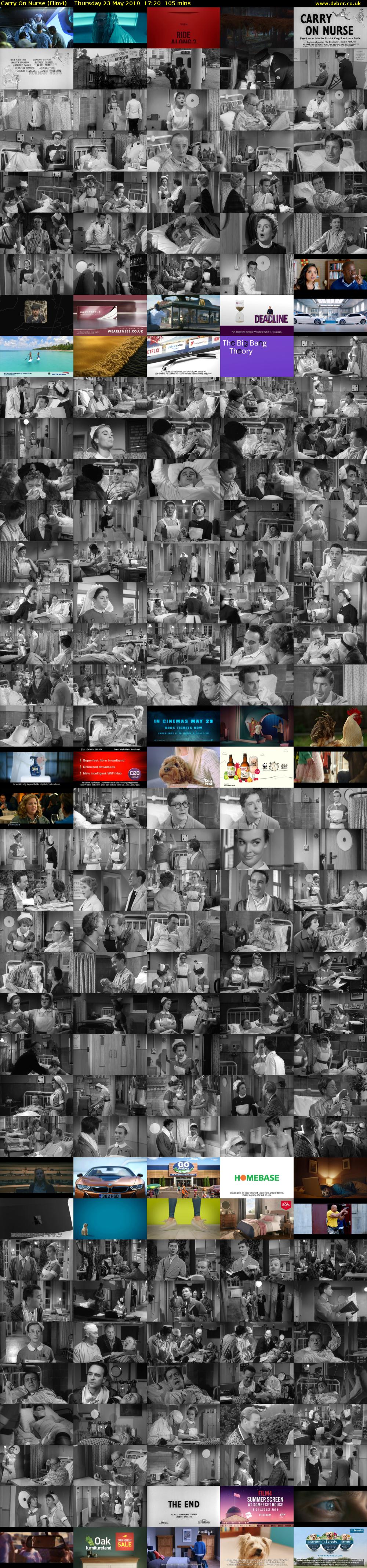 Carry On Nurse (Film4) Thursday 23 May 2019 17:20 - 19:05