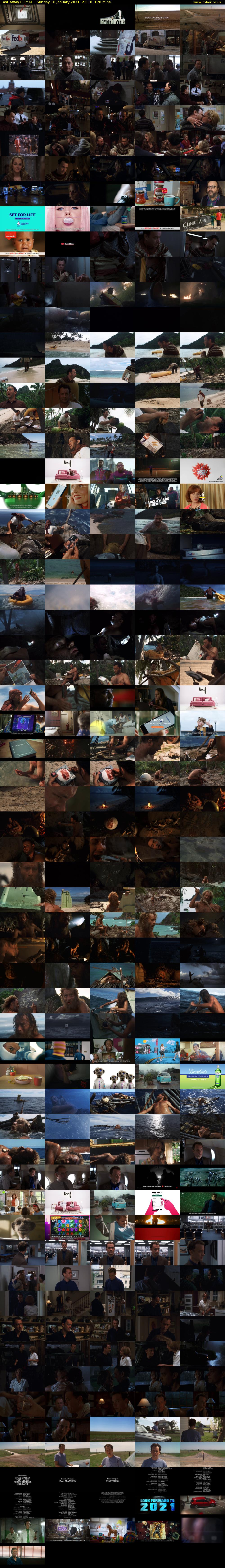 Cast Away (Film4) Sunday 10 January 2021 23:10 - 02:00