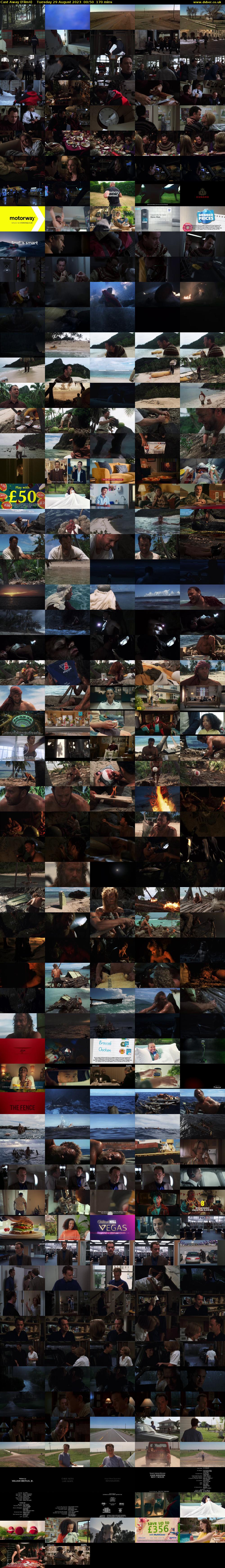 Cast Away (Film4) Tuesday 29 August 2023 00:50 - 03:40