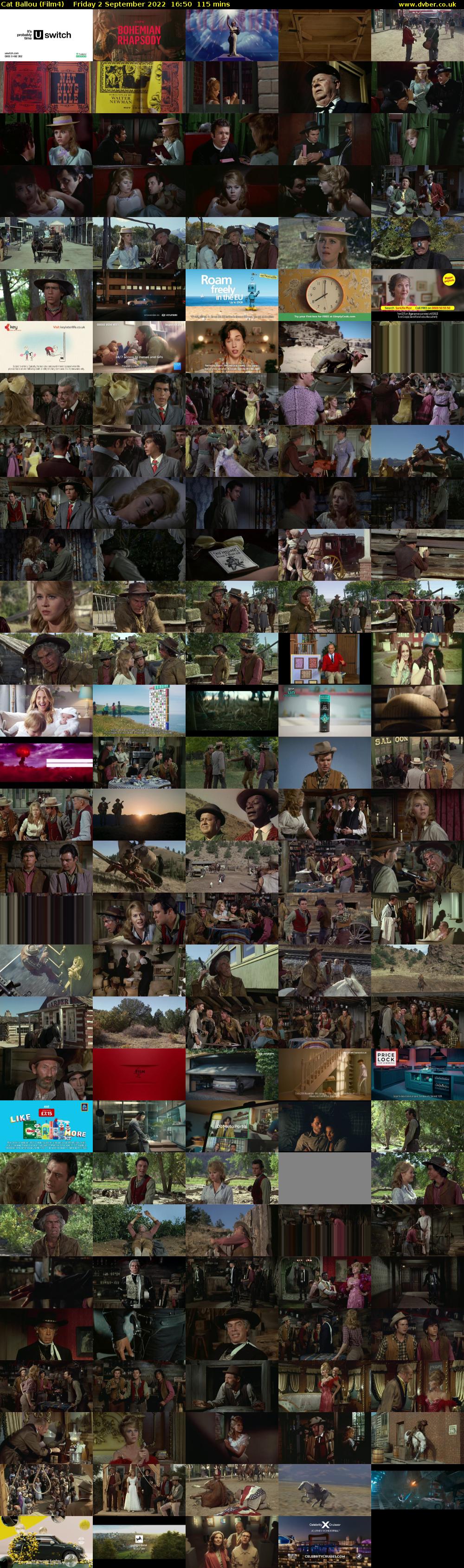 Cat Ballou (Film4) Friday 2 September 2022 16:50 - 18:45