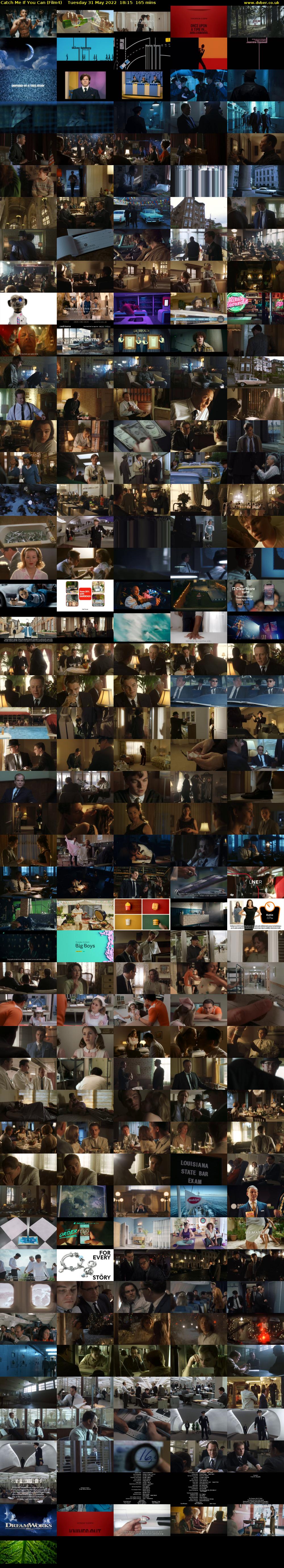 Catch Me If You Can (Film4) Tuesday 31 May 2022 18:15 - 21:00