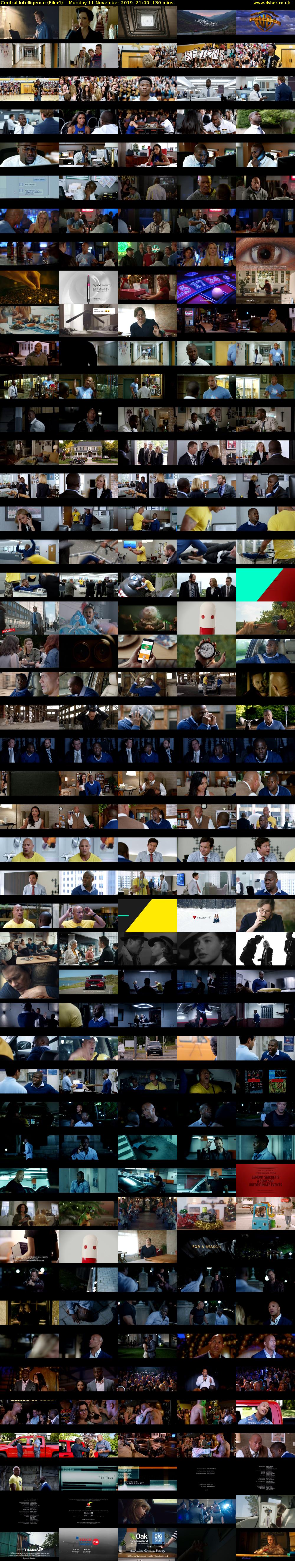 Central Intelligence (Film4) Monday 11 November 2019 21:00 - 23:10