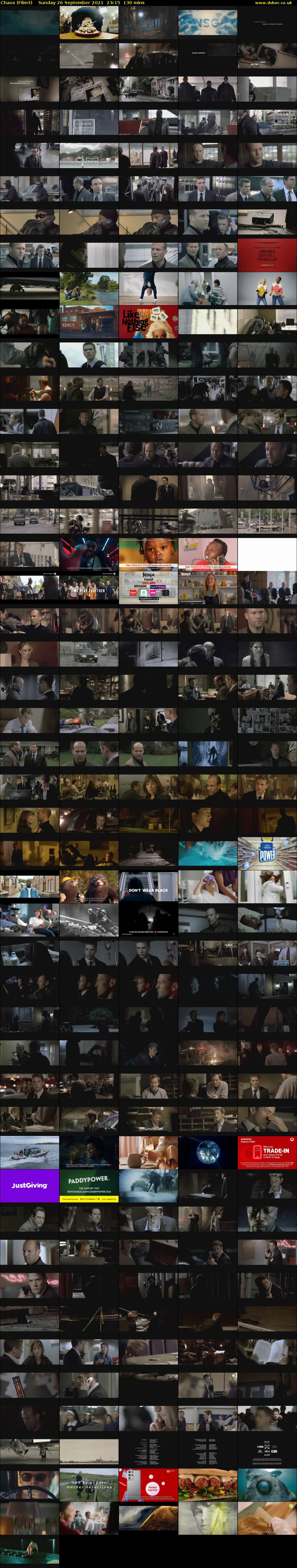 Chaos (Film4) Sunday 26 September 2021 23:15 - 01:25