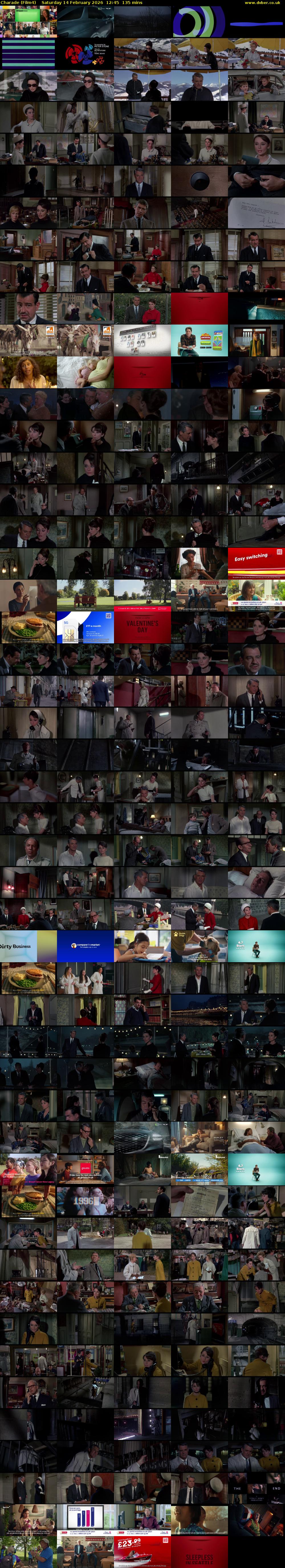 Charade (Film4) Saturday 14 February 2026 12:45 - 15:00