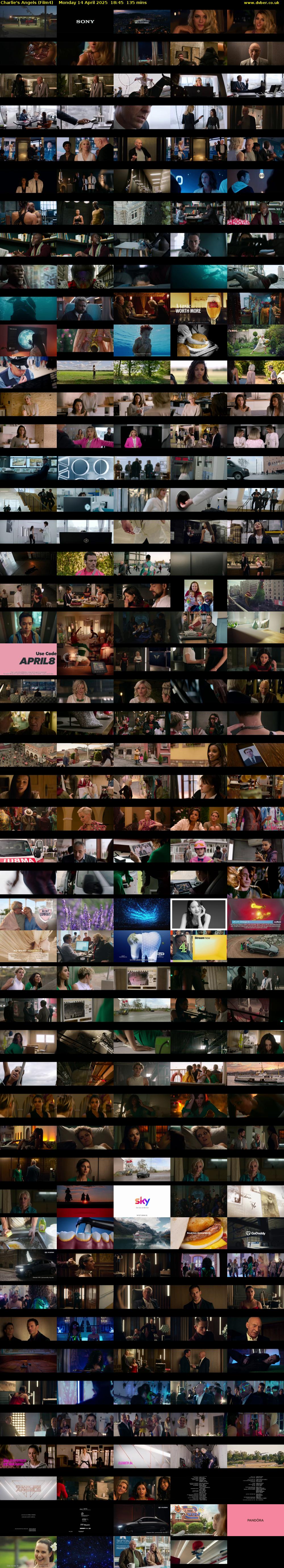 Charlie's Angels (Film4) Monday 14 April 2025 18:45 - 21:00