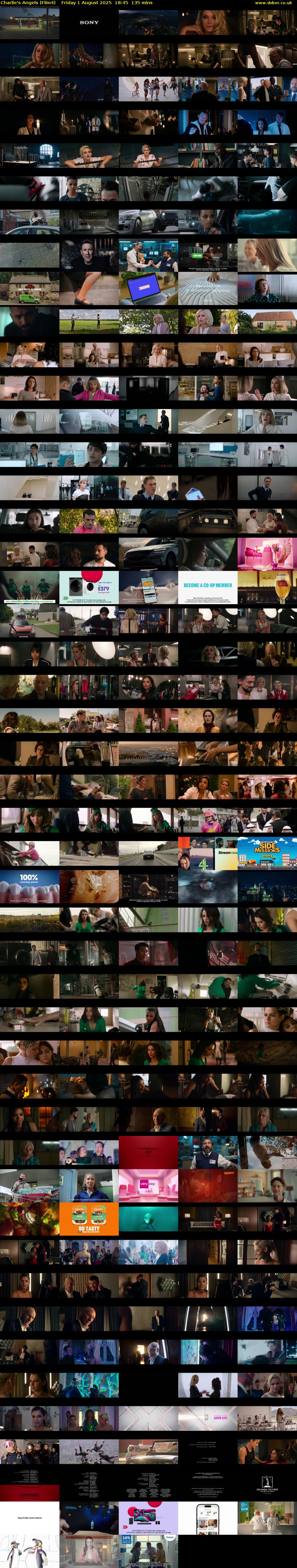 Charlie's Angels (Film4) Friday 1 August 2025 18:45 - 21:00