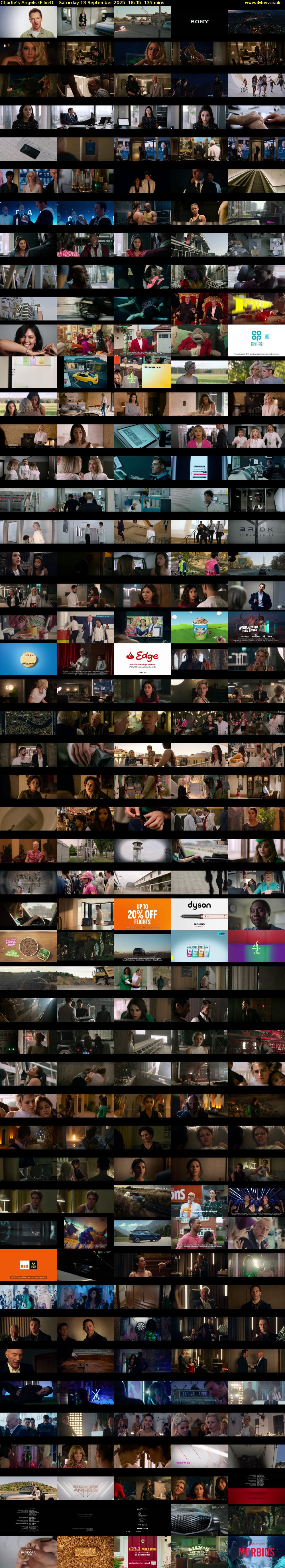 Charlie's Angels (Film4) Saturday 13 September 2025 18:45 - 21:00