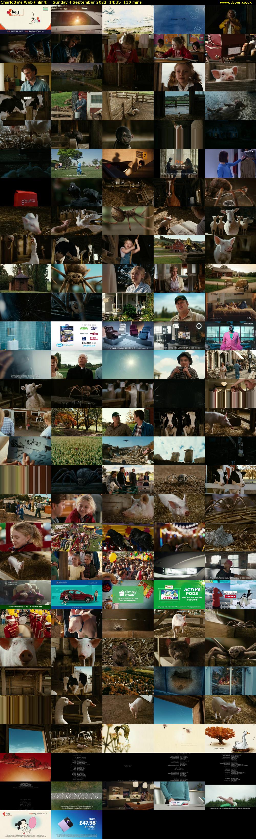 Charlotte's Web (Film4) Sunday 4 September 2022 14:35 - 16:25