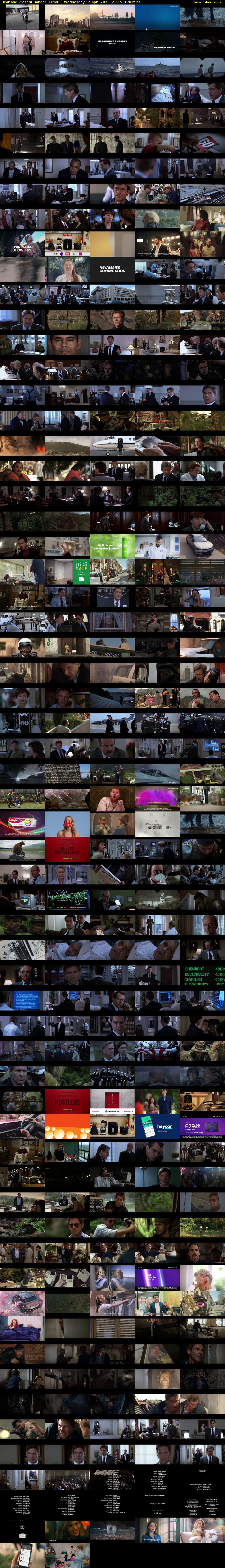 Clear and Present Danger (Film4) Wednesday 12 April 2023 23:15 - 02:05