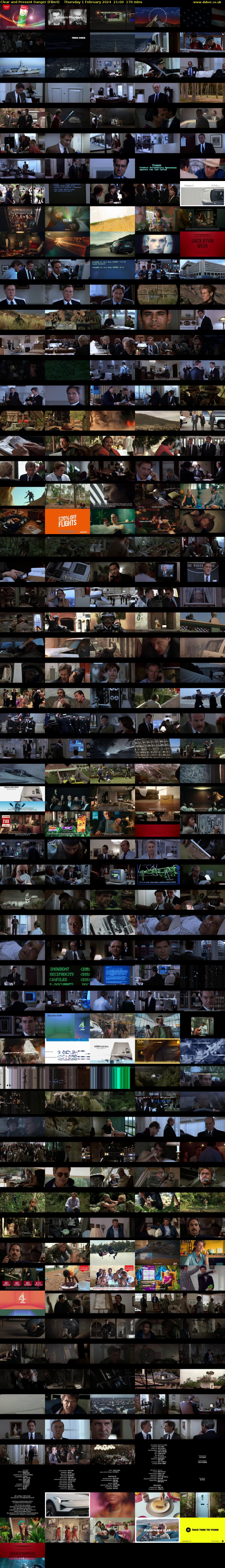 Clear and Present Danger (Film4) Thursday 1 February 2024 21:00 - 23:50
